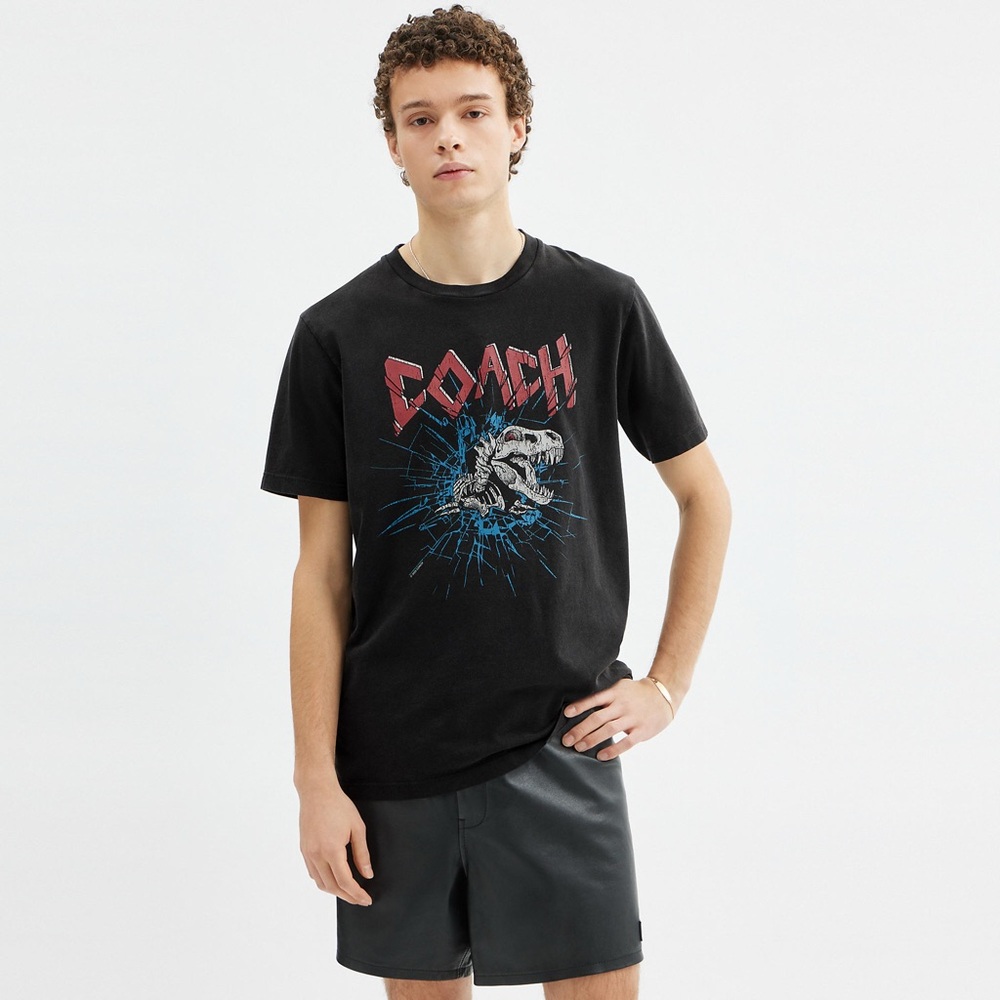 Coach Black T-Rex Graphic Tee - Picture 2 of 11